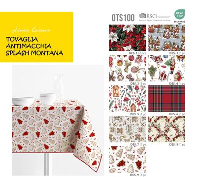 TOVAGLIA NATALE ANTIMACCHIA 4P SPLASH MONTANA 140X140 Tellini S.R.L. Großhandelskleidung